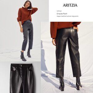 Aritzia Wilfred Oracle Pant Vegan leather balloon-leg pants Size 2